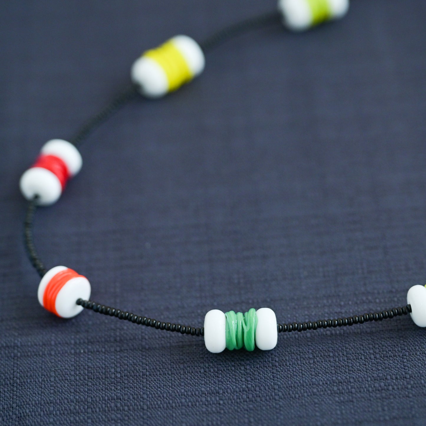 存在感抜群!!糸巻のネックレス