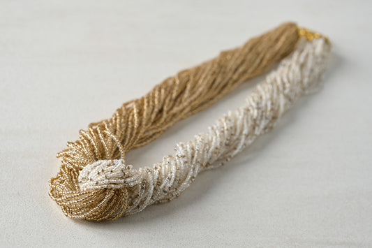 軽いのにゴージャス！ベネチアンシードグラスのネックレス